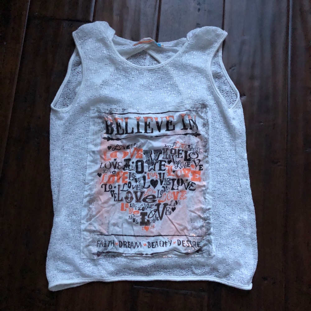 Vintage Havana tank with open back and hood